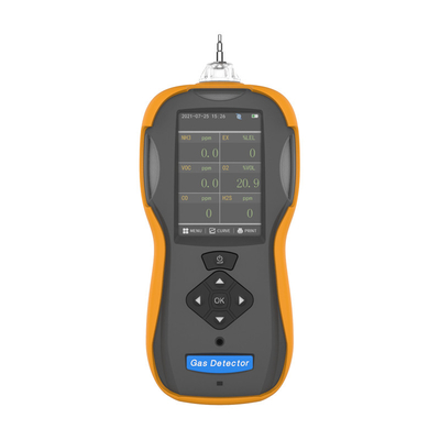 จอแสดงผล TFT LCD CO H2S CO2 pid voc NH3 NO2 SO2 เครื่องตรวจจับก๊าซหลายแบบพกพาแบบพกพาสำหรับการทดสอบการรั่วไหลของก๊าซ