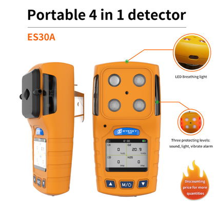 เครื่องตรวจจับก๊าซเดี่ยวแบบใช้มือถือ Nh3 1 Ppm