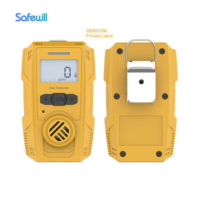 เครื่องตรวจจับก๊าซเดี่ยวแบบแพร่กระจาย เครื่องตรวจจับ H2S เครื่องตรวจจับก๊าซ Co สำหรับอุปกรณ์ความปลอดภัยส่วนบุคคล