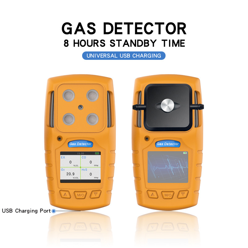 High Precision Co H2s O2 Ch4 เครื่องตรวจจับก๊าซเครื่องวิเคราะห์ก๊าซหลายตัว